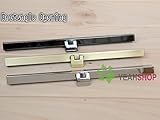 19cm / 7.5 inch Straight Channel Wallet Frame - Rectangle Opening - Silver