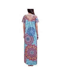 Vestido largo de manga corta para mujer casual suelto