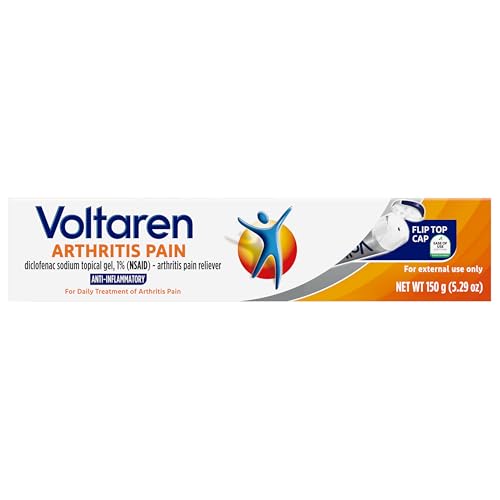 VOLTAREN ARTHRITIS PAIN GEL FOR POWERFUL TOPICAL ARTHRITIS PAIN RELIEF WITH DICLOFENAC – NEW EASY OPEN CAP – 150 G