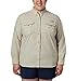 Columbia Women's PFG Bahama II Long Sleeve Shirt, Breathable, UV Protection, Fossil, Small