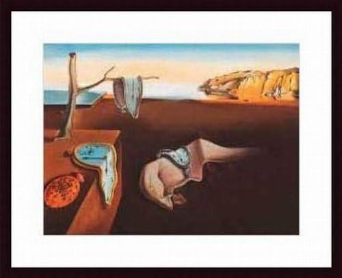 Printfinders The Persistence of Memory by Salvador Dali Wood Framed Art Print