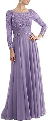 Women's A Line Chiffon Mother Of The Bride Dresses