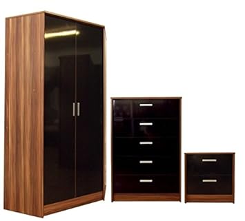 Direct Furniture Khabat 2 Door Corner Wardrobe And 5 Drawer