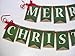 Merry Christmas Banner Holiday Burlap Banner Mantle Decor Handmade