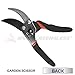 iGarden Traditional Bypass Pruning Shears Garden Scissor Heavy Duty - Lifetime Warranty