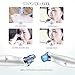 NEWFIAR X6 Blackhead Remover, Portable Blackheads Removal Tool, Comedo Suction, Pore and Blackhead Vacuum for Skin Care, Blu-ray Design and 5 Interchangeable Heads, USB Charging (Color: White)