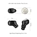 NENRENT S570+ Single Wireless Earbud,Smallest Mini Invisible Wireless Wireless Earpiece Headset Headphone Earphone with Mic Hands-Free Calls for iOS Android Smart Phones 1pcs (Black)…