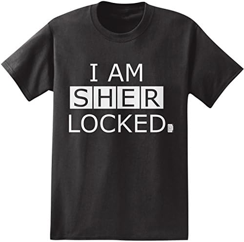 BBC Sherlock I Am Sherlocked Men's T-Shirt (Medium, Black)