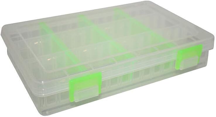 Tronixpro Component Box, Large, Adjustable compartment fishing tackle Box, Transparent - Image 4