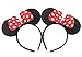Perfec Black Red & White Polka Minnie Mouse Headband for Girls Birthday Party or Celebrations Christmas Set of 2
