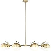 Modern Gold Eight-Light Chandelier by Z-Lite