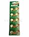 Hillflower 10 piece AG13 LR44 LR1154 G13 357A Card 0% Hg 1.5V Long Duration Alkaline New Battery
