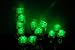 Set of 12 Litecubes GREEN Light up LED Ice Cubes