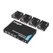 gofanco Prophecy 1x4 HDMI Extender Splitter 1080p Over Cat5e/Cat6/Cat7 Ethernet Cable with HDMI Loopout - Up to 50m/165ft - EDID Management, Bi-Directional IR Remote Control (1 in 4 Out / 4-Port) primary