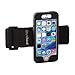 TuneBand for iPhone SE / iPhone 5S, Premium Sports Armband with Two Straps and Two Screen Protectors, BLACK
