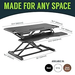 TechOrbits Standing Desk Converter - 37 Inch