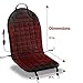 Zone Tech Car Heated Seat Cover Cushion Hot Warmer - Premium Quality 2 Pack 12V Fireproof Heating Warmer Pad Cover Perfect for Cold Weather and Winter Driving