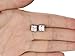 Chryssa Youree 18k White Gold Plated CZ Cubic Zirconia Square Princess Cut 8mm Studs Earrings - Mens Womens Children Fashion Jewelry, Bridesmaid Groomsmen Gifts (ED-68) (8mm)