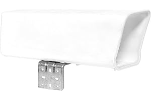 Steel City Plastic Newspaper Delivery Tube Box Receptacle & Mounting Bracket, White
