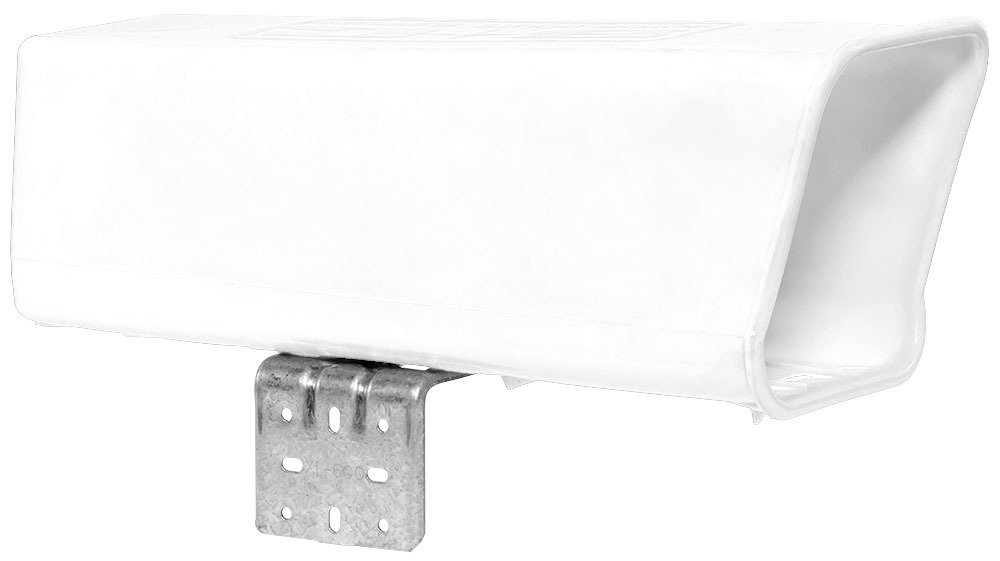 Plastic Newspaper Delivery Tube Box Receptacle & Mounting Bracket, White Buy Online in United