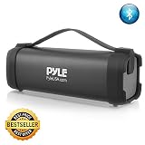 Pyle Wireless Portable Bluetooth Speaker - 100 Watt Power Rugged Compact Audio Sound Box Stereo System with Built-in Rechargeable Battery, 3.5mm AUX Input Jack, FM Radio, MP3 and USB Reader - PBMSQG5