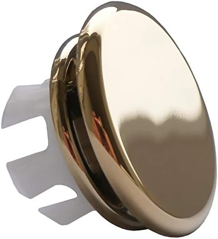 Trove House Brand - Bathroom Basin Sink Overflow Cover - Paris Insert in Gold Colour - To Match Your Gold Taps and Fittings.