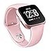 Pedfsy Band Compatible Fitbit Versa, Soft Silicone Strap Replacement Sport Wristband Bracelet for Fitbit Versa Watch, Small, Pink