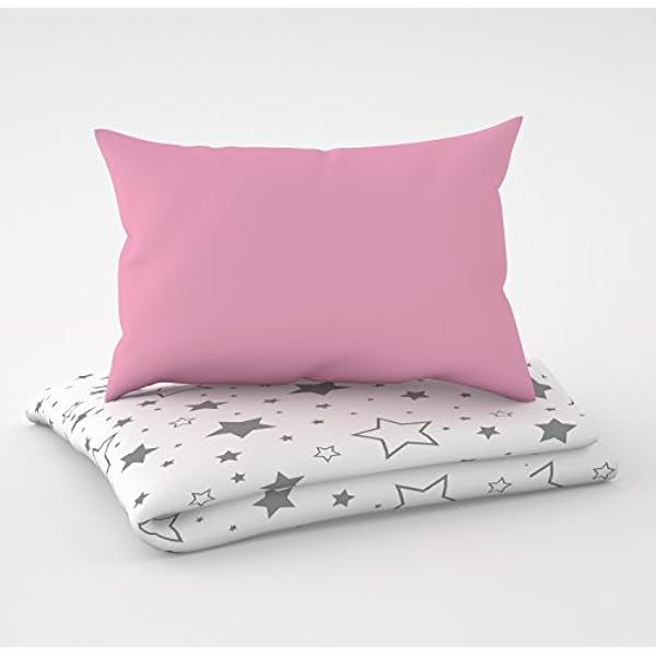 Lot De 3 Housses De Couette Pour Bebe 100 X 135 Cm Avec Drap Housse Et