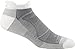 Darn Tough Men's Merino Wool No-Show Ultra-Light Cushion Athletic Socks, White/Gray, Medium