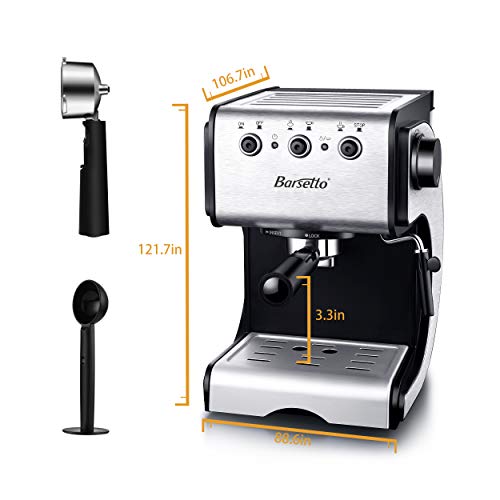 Barsetto Espresso Machine, 13.6 X 11.8 X 15.8, Black on Galleon Philippines
