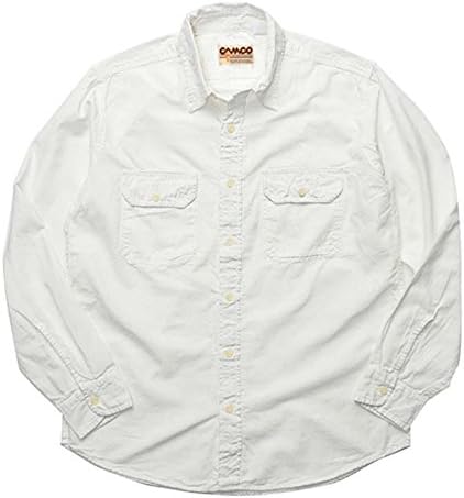 Amazon Co Jp カムコ Camco ナチュラルシャンブレーシャツ メンズ 長袖 L 服 ファッション小物
