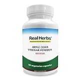 Real Herbs Apple Cider Vinegar 750mg  Detox & Weight Loss Supplement, Improves Lymphatic, Digestive & Immune System, Regulates Blood Sugar Level  50 Vegetarian Capsules