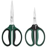 Greenthumbpro Hydroponic 60mm/40mm 2 Pack Bonsai Micro tip Pruning Shears (Stainless Steel)