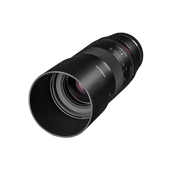 Samyang MF 100mm F2.8 Makro für Sony E – Macro Teleobjektiv für Sony E-Mount, geeignet für APS-C und Vollformat, manueller Fokus, für Sony E - A6100, A6400, A6600, A6500, A1, A7S III, A7C II A7C R – Bild 4
