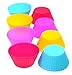 July Sky Silicone Cupcake liners - Non-Stick Reusable Silicone Baking Cups - Mini Muffins Molds (24 Pack,D 2.75in) Multicolored