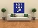 Street & Traffic Sign Wall Decals - Rest Area Exit Sign - 12 inch Removable Graphic
