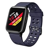 LETSCOM Smart Watch Fitness Tracker with Heart Rate Monitor IP68 Waterproof Activity Tracker Compatible with Android and iOS Phone, Step Counter Sleep Monitor, Pedometer Smartwatch for Women Men kids