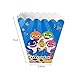 24 PCS Baby Cute Shark Popcorn Snack Boxes Party Supplies Mini Popcorn Party Favor Containers for Kids Baby Shower Birthday Parties