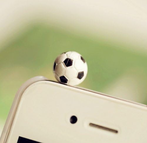 30%OFF ZOEAST Cute Mini Football Sport Ball Dust Plug 3.5mm Smart Cell Mobile Phone Plug Headphone Jack Earphone Cap Ear Cap Dustproof Plug Charm iPhone Plug Charm for 4 4S 5 5S 6 6S Plus HTC Samsung Ipad 2 3 4 Mini Ipod Blackberry Sony Nokia etc.