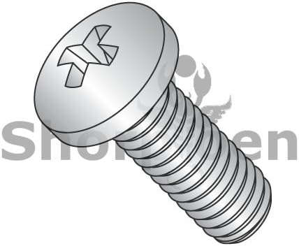 MS51957, NAS-1635 Phillips Pan Machine Screw Coarse Fully Threaded 300 Series S/S DFAR 5/16-18 x 2 BC-MS51957-102 (Box of 250) weight 11.21 Lbs