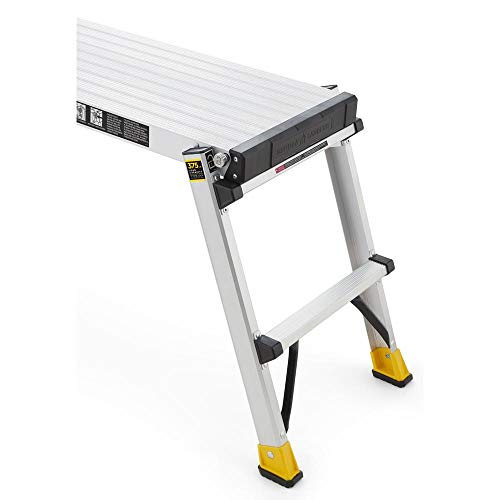 Gorilla Ladders GLWP51P 4.25 ft. x 1.67 ft. x 1 ft. Aluminum HeavyDuty PRO SlimFold Work