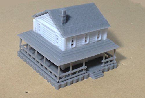 Buy Outland Models Train Railway Layout Country 2 Story House White Z 