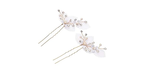 Bands Mmgn Wedding Hair Pins Bridal Silver Flower Cloth Rhinestone