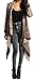 Pink Wind Women's Irregular Draped Open Front Knitted Cardigan Sweater