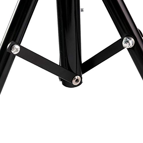 Hairdressing Holder, Putars Metal Adjustable Tripod Stand Holder for Hairdressing Training Head Canvas Block Head Tripod Cosmetology Training Doll Head Stand Head Tripod Wig Stand (Black)