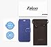 Taken iPhone 6/6S Plus Leather Wallet Case with Cards Slot and Metal Magnetic, Slim Fit and Heavy Duty, Plastic Flip Case/Cover with Rubber Edge, for Women, Men, Boys, Girls, 5.5 Inch (Blue)