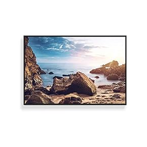 Framed Canvas Wall Art for Living Room, Bedroom Seaside Canvas Prints for Home Decoration Ready to Hang - 16x24 inches