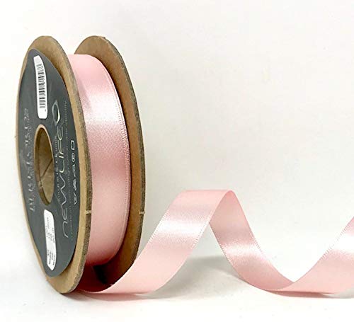 Berisfords 15mm 70 Pale Pink NewLife Satin Ribbon 100% Recycled 20m Reel