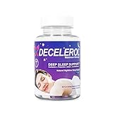 DECELEROL - 1 Daily Natural Sleep Aid - Dr Recommended, Maximum Strength, Deep Sleep Support Supplement - Non-Habit Forming Sleeping Pills Made With L-Theanine, Lemon Balm, GABA, Melatonin, Chamomile (60 Capsules)