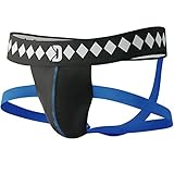 Four-Strap Jock Strap Supporter with Built-in Athletic Cup Pocket for Sports